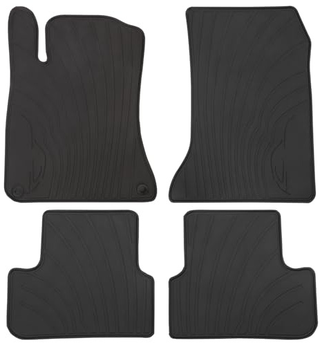 San Auto Alfombrillas de Coche para Mercedes Benz CLA 250 (2014-2019) y GLA 250 (2015-2020), Ajuste Personalizado Clase A 2012-2019, Clase B 2013-2019, Revestimiento de Piso Negro para Todo Tipo de