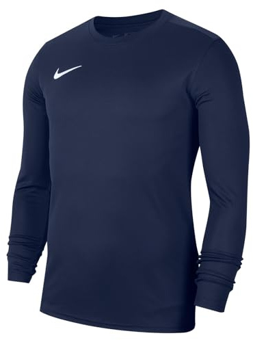 Nike Unisex Niños Camiseta de Manga Larga Nk Df Park VII, Azul Marino Medianoche, Blanco, BV6740-410, S
