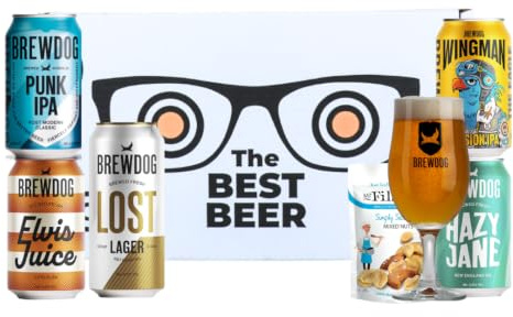 Beer Hunter Brewdog Gift Set with Brewdog Glass - 5 Can Pack