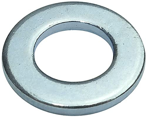 AERZETIX - Set di 100 Rondelle piatte larghe - M7 Ø14mm H 1.5mm - in acciaio zincato - DIN 125 - C49254