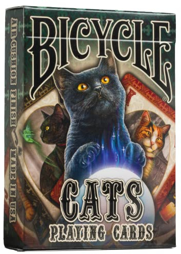 Bicycle Cats Playing Cards Designed by Lisa Parker, Black