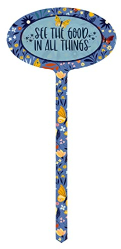 DEXSA Aluminum Garden Stakes Marker 7x15 | Eye-Catching and Colorful | Unique Way to Decorate Potted Plants or Home Landscapes | See The Good in All Things | Made in the USA