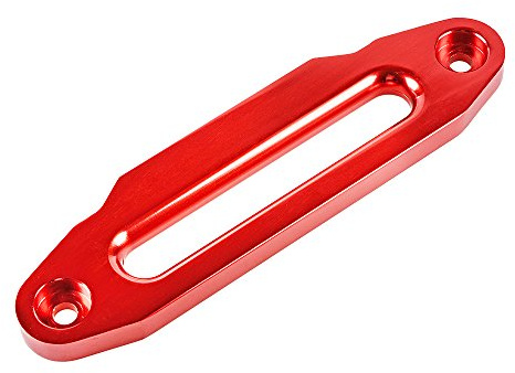 Astra Depot 10 x 3 High-Grade Aluminum Red Hawse Fairlead ATV UTV Truck KFI Ramsey Synthetic Winch Rope 15000lbs