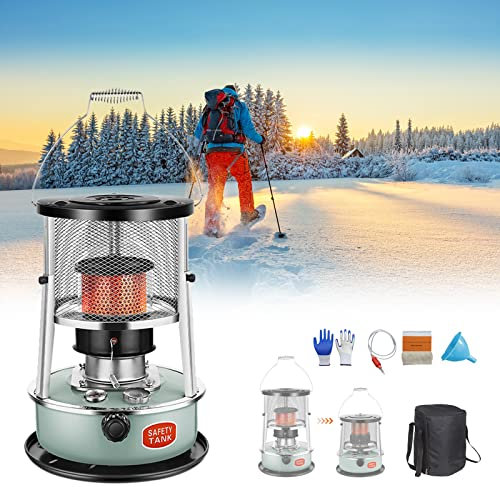 SHU Le réchaud à kérosène Portable sans électricité Peut être utilisé for la Cuisson d'un réchaud de Camping en Plein air avec jauge de Niveau d'huile et Grille de Protection (Color : Light Green)