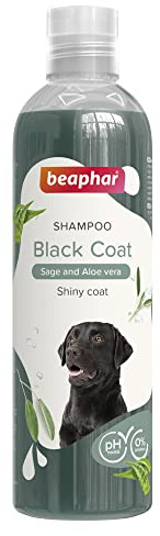Beaphar Champú Perros Pelo Negro 250ml – Extractos Naturales de Aloe Vera y Salvia – Cuida y Protege su Piel y Mantiene el Color de su Pelo – Ideal para pelos Oscuros - pH Neutro – 250 ml