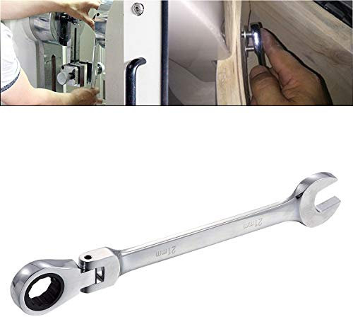 YyDDs Juego de Llaves combinadas de trinquete métricas de 21 mm Llaves de Mango Herramientas manuales