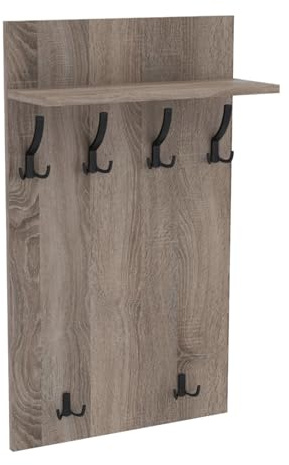 AKKE Garderobenpaneel, Wandgarderobe, PVC Maxi, Trüffel, 100cm x 60 cm