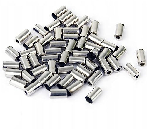 Fezf 200er-Pack silberne Endkappen, Bremszug kappen, Endkappen，Endkappen-Bremszüge, für Bremszug-Schaltzüge