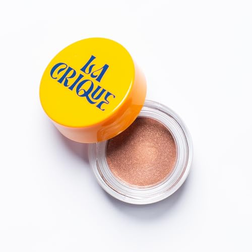 La Crique - Fard à Paupières Crème & Highlighter - Enrichi en Acide Hyaluronique – Skin Care - Maquillage Crème Léger – Infusé de Soin - 99% d'Ingrédients Naturels - Maquillage Vegan – Cuivre