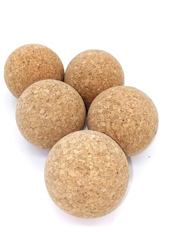 5 Korkkugeln aus Presskork, in verschiedenen Größen, zum Basteln, Angeln, für Nautik, Tischkicker und vieles mehr (80mm)