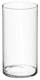 Euro Italia Cilindro in Vetro BORDO SPESSO Diametro 20 Cm Altezza 60 Cm VASO LINEA CRYSTAL