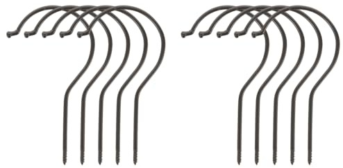 WATIIFUFU Ganchos de Repuesto de Perchas de Ropa - 10 Piezas de Accesorios de Metal Ganchos de 10cm para Pantalones Colgar Ropa en Armarios Soporte para DIY Hogar y Oficina