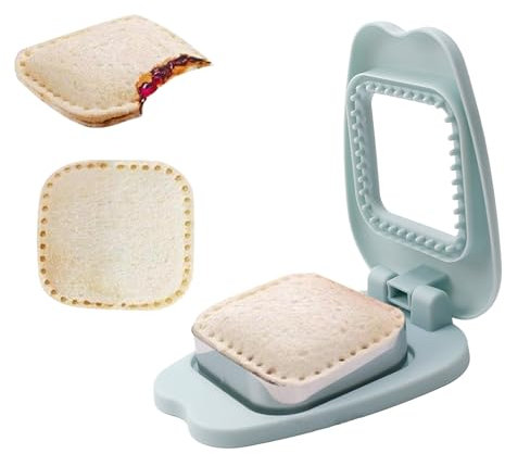 Sandwich Cutter and Sealer, Breakfast Sandwich Maker, Square Sandwich Uncrustable Cutter for Kids Breakfast and Lunchboxes