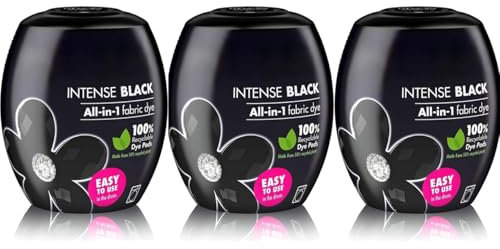 Washing Machine Dye Pod Intense Black Permanent Dyes-Up Fabric Powder 350g (3)