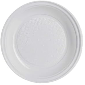 Generico 40/120/240 Piatti piani di plastica RIUTILIZZABILI da 16,5cm piatti rigidi DESSERT FRUTTA DOLCE, piatti Lavabili 20 Cicli in Lavastoviglie ok microonde (240 PEZZI)