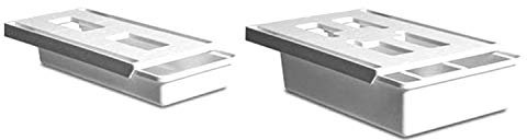Fubdnefvo Unter Schreibtischschublade, Schreibtischschublade [2Pack, M + S], Selbstklebende Unter Schreibtischablage für Stifte/Bleistifte/SchlüSsel/Besteck und Mehr