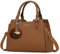 IGOLUMON Handtasche Damen Mittelgroß Tasche Leder Henkeltasche Damen-Henkeltaschen Tote Bag Handtaschen Taschen Schultertaschen Umhängetasche Schultertasche Damenhandtaschen Braun