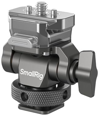 SmallRig HawkLock H21 Quick Release Monitor Mount with Cold Shoe Mount, Swivel and Tilt Adjustable Monitor Holder with 1/4- 20 Screw, Dual Anti-Twist Design, for Ninja V and V+ Monitors