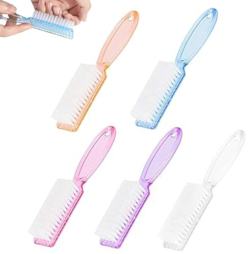 5 Pezzi Spazzola per Unghie,Testa Rotonda Spazzola Maniglia di Unghie per la Pulizia, Spazzola per la Pulizia,Testa Rotonda Spazzola Maniglia di Unghie per la Pulizia,Spazzola per la Pulizia Spazzola