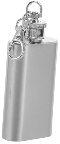 TOPBATHY 2oz Botella Inoxidable De Onzas Con Tapa Plana y Petaca Portátil Para Bebidas Para Senderismo y Camping Unisex