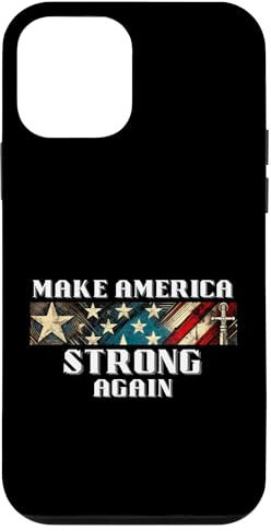Macht Amerika wieder stark USA Stars & Stripes Hülle für iPhone 12 mini