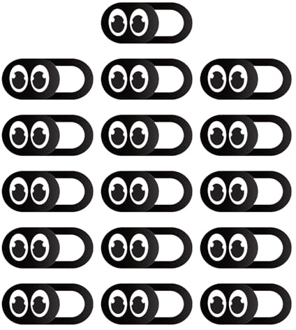 OAOSDH Copertura Protettiva per Fotocamera da 16 Pezzi, Copertura Creativa della Fotocamera, Accessori per Fotocamere, Adatti A Telefoni Cellulari, Tablet E Laptop.