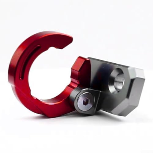 Stylish Anodized Aluminum Motorcycle Clamp Secure Your Brake Hose with Confidence (Red)