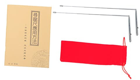 MUCKLILY Feng Shui Dowsing Rods Acier Inoxydable Tiges Flexibles De Détection Eau Géobiologie