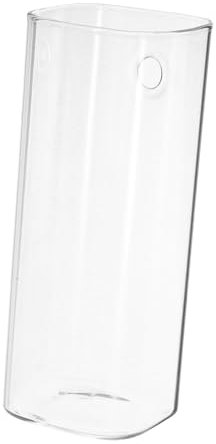 Cabilock Wandvase Klarglas Wandmontierte Glasvase Dekorative Pflanzgefäße Transparentes Design für Blumen für Wohnzimmer und Küche