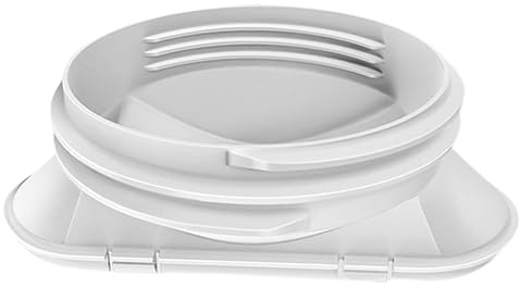SHINEOFI Adaptateur de Conduit de Tuyau de Climatiseur en Abs Blanc, Design Flexible et Installation Facile, Compatible Tuyaux D'air et Adaptateur de Fenêtre pour Climatiseur Mobile