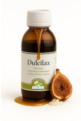 DULCILAX – Sciroppo 150 ml con Fichi e Manna – Integratore Intestinale Naturale – Favorisce il Transito, combatte la Stitichezza – A Base di Fichi e Manna
