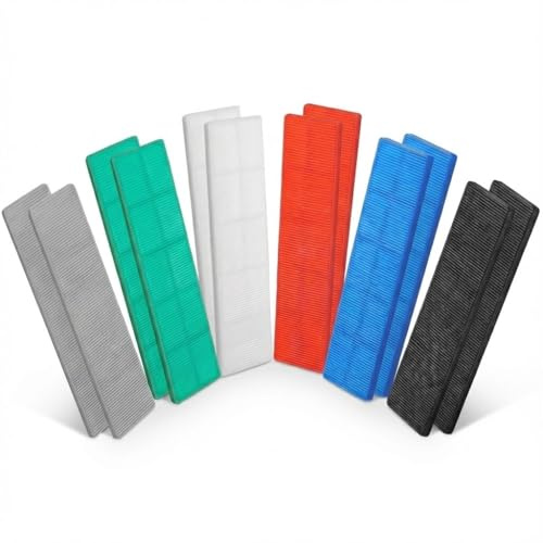 120 pezzi di distanziali in plastica, 28 mm x 100 mm, distanziali piatti per vetrificazione per cunei di livellamento, (1-6 mm) distanziali per finestre, set di distanziali di plastica assortiti - set