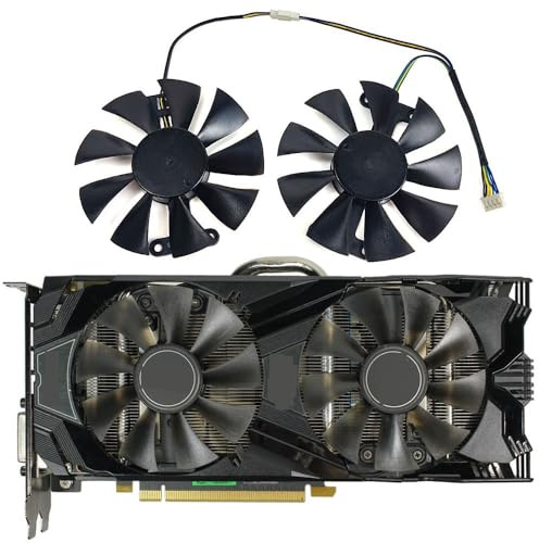 SHANGYG 1SET 85MM GA91S2H KFA2 GTX 960、1060 EXOC GPU Fan，For GALAX for GeForce 950、960、1060 Graphics card cooling fan Replacement parts