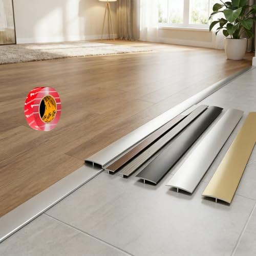 Striscia Di Transizione In Lega Di Alluminio Profilo Di Chiusura Pavimento 3x90cm Copri-giunto Per Piastrelle Parquet E Laminato Protezione Bordi Per Casa E Cucina(Black,3pcs*90 * 4cm)
