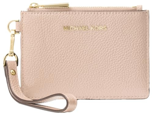 MICHAEL Michael Kors Mercer Leather Coin Purse (Soft Pink)