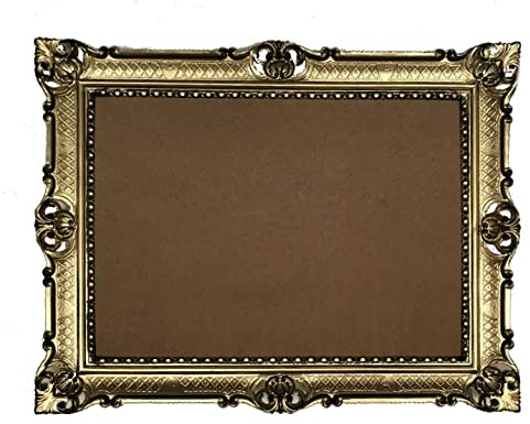 Lnxp Gold-Schwarz Dualcolor 90x70 mit Glas Hochzeitsrahmen Bilderrahmen Selfie Fotorahmen Foto Requisiten Rahmen cm Antik Barock Rokoko Repro Shabby Chic JUGENDSTIL RETRO DESIGN PRUNKVOLL 58TR