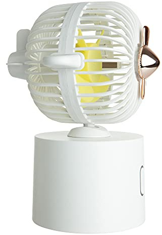 ventilatore usb,Piccolo ventilatore da tavolo creativo per aeroplani, mini ventilatore elettrico portatile con testa scuotente per ufficio usb-bianco