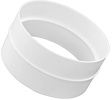 Vent Systems Ø125mm Runder Kanalverbinder für gerade oder flexible Rohre. Lüftungsrohranschluss. Heizungs-, Kühlungs- und Lüftungsanwendungen.