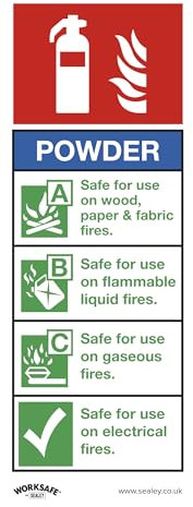 Señal de seguridad de condiciones seguras - Extintor de polvo - Sel