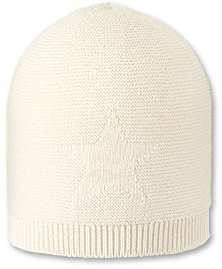 Sterntaler Baby Mädchen Strickmütze GOTS Mit Eingestricktem Stern - Natur, 39