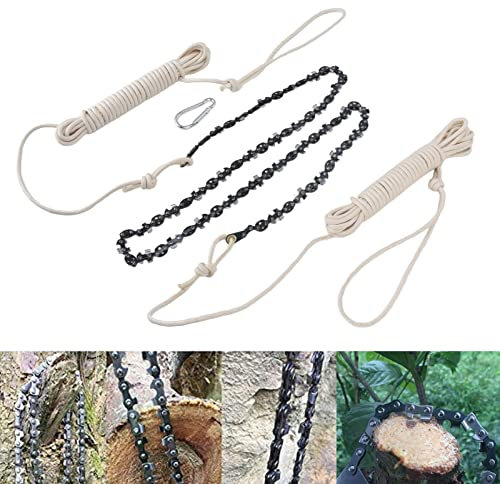64 sections,Scie à chaîne à main, 62 dents, 48 pouces, scie à chaîne à main, lames à dents des deux côtés, tronçonneuse de poche pliante pour membre d'arbre, camping en plein air, élagage d'arb