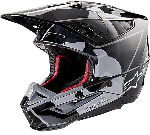 Alpinestars Motocross-Helm S-M5 Schwarz Gr. S