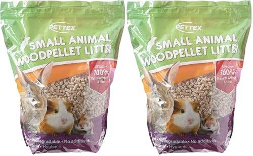 Pettex Small Animal Wood Pellet Bedding and Litter 5L (Pack of 2)