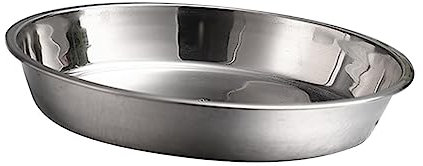 Didiseaon Plato Redondo Plano 26 Cm Placa De Acero Inoxidable No Magnético Resistente Portátil Para Frutas Pasteles Hornear Uso Interior y Exterior