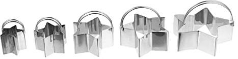 LIFKOME 5piezas Anillo De Mousse De Acero Inoxidable Forma De Para Cortar Galletas Moldes Para Hornear Para Usar Pasteles De Cumpleaños