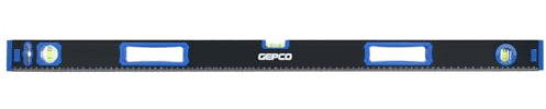GEPCO Niveau à bulle industriel 60 80 120 200 cm en aluminium 0,8 mm Balance de mesure Balance de chantier 3 fioles Règle 2 poignées Tolérance de mesure magnétique : 0,5 mm/m 120 cm