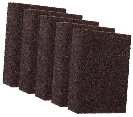 Anneome 5 Stück-Pack Multifunktionale Geschirrschwämme Aus Carborundum Kleiner Wiederverwendbarer Küchenschwamm Mit 4-seitigem Schleifdesign Für Wok Und Haushaltsreinigung