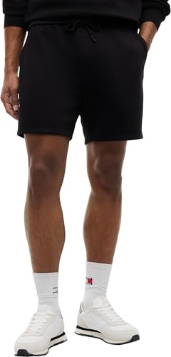 Tommy Jeans TJM S Flag Beach Short EXT DM0DM21931, Bermudas Hombre, Black (Black), S