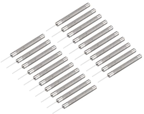 sourcing map Watch Band Pin Punch 0.7mm Dia Watch Straps Link Pin Remover Repair Tools 20 Pcs
