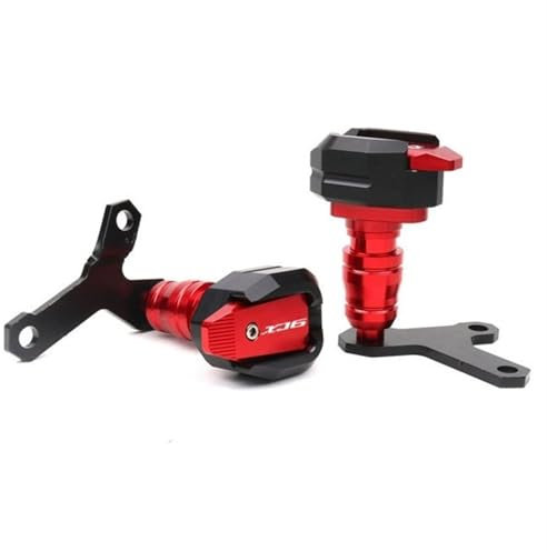 DTASMBD Motorrad-Rahmengleiter-Sturzpad Für Yamaha XJ6 Diversion XJ -6, Sturzschutz, Motorschutz Rahmenschutz(Red)